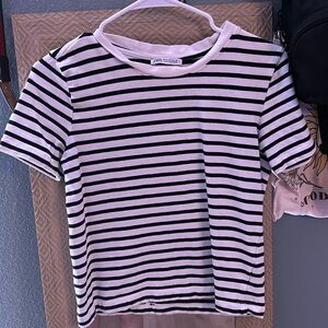 Black & White striped Zara shirt!